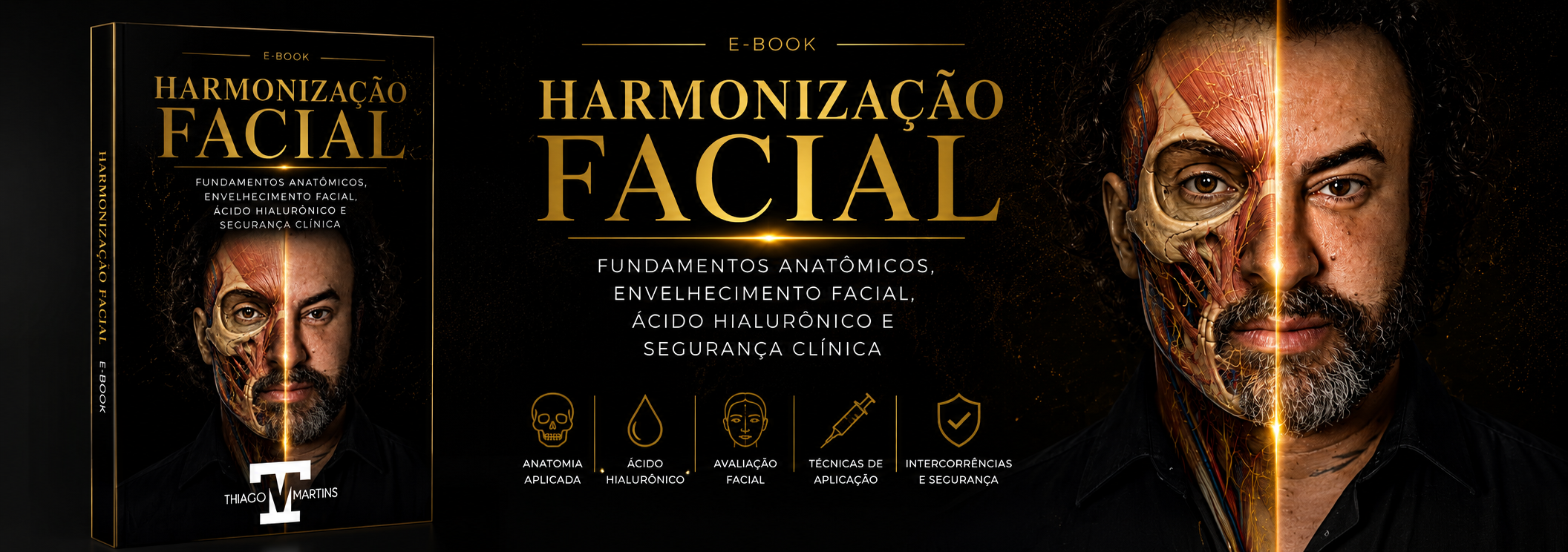 Capa do e-book Harmonização Facial na Estética